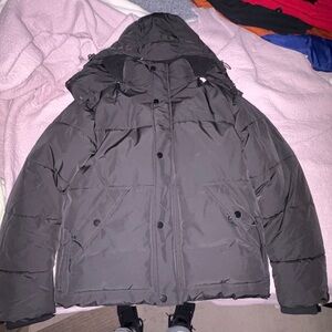 Primark Men's Charcoal Puffer Jacket